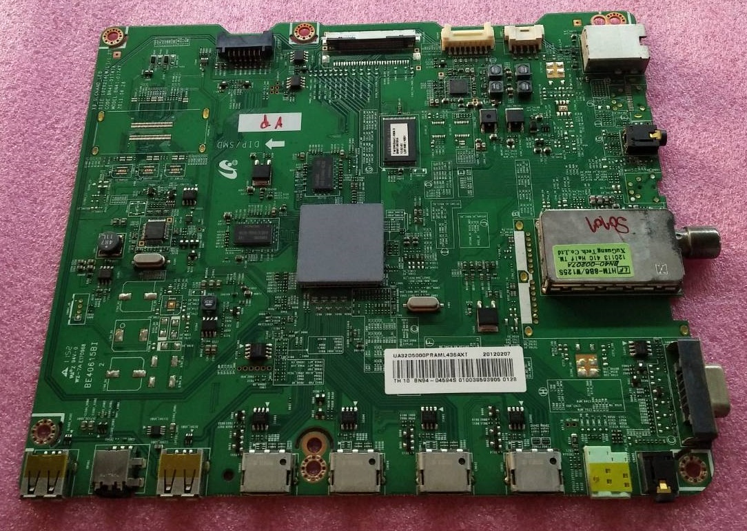 Main Board SAMSUNG (เมนบอร์ด ซัมซุง) มือสองพร้อมใช้งาน พาร์ทBN94-04594S ใช้กับรุ่นUA32D5000PRXXT