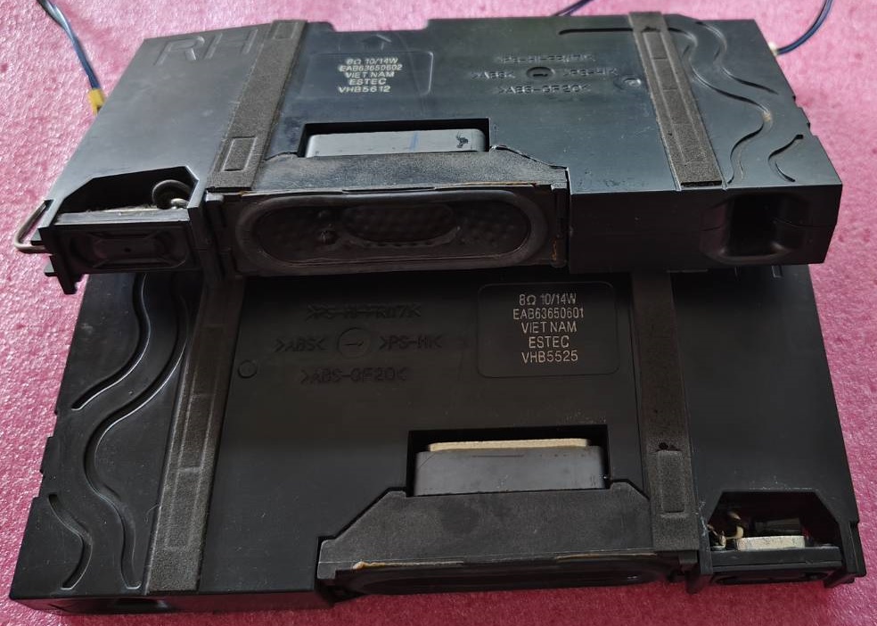 ลำโพงทีวี LG (แอลจี) อะไหล่แท้/มือสองพร้อมใช้งาน พาร์ทEAB63650601 EAB63650602 ใช้กับรุ่น43UF770T 49UF670T 8โอมห์ 10/14 วัตต์ และรุ่นอื่นที่พาร์ทเหมือนกัน