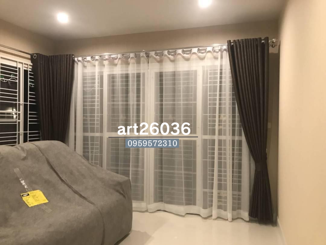 ผ้าม่านทึบสีดำเข้ม สวยๆ ผ้าม่านยาว