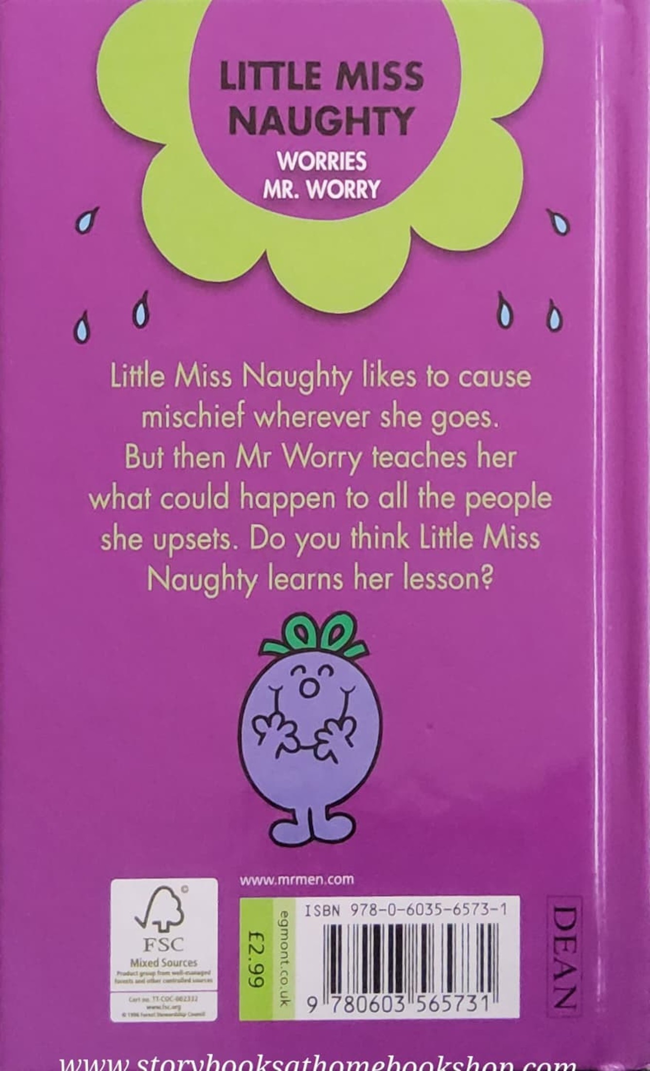 SMALL BOOK **หนังสือนิทานปกแข็ง** 🍓🍓LITTLE MISS NAUGHTY WORRIES MR.WORRY