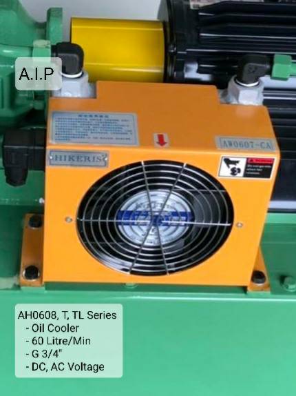 RISEN AH0608T-CA, CA2 (Air Oil Cooler) ออยคูลเลอร์ ไฮดรอลิค 60 ลิตร | DC24V, AC110V, AC220V | LT-CA2