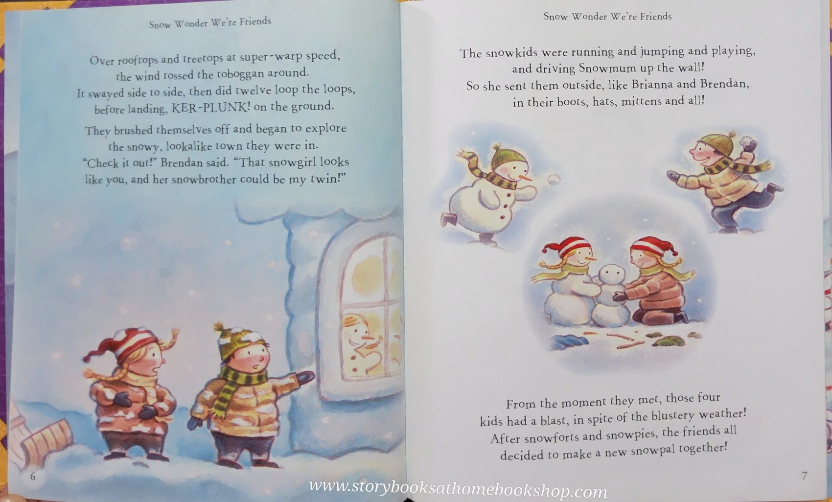 หนังสือนิทานปกแข็ง ** ♥️ SNOWY FRIENDS♥️