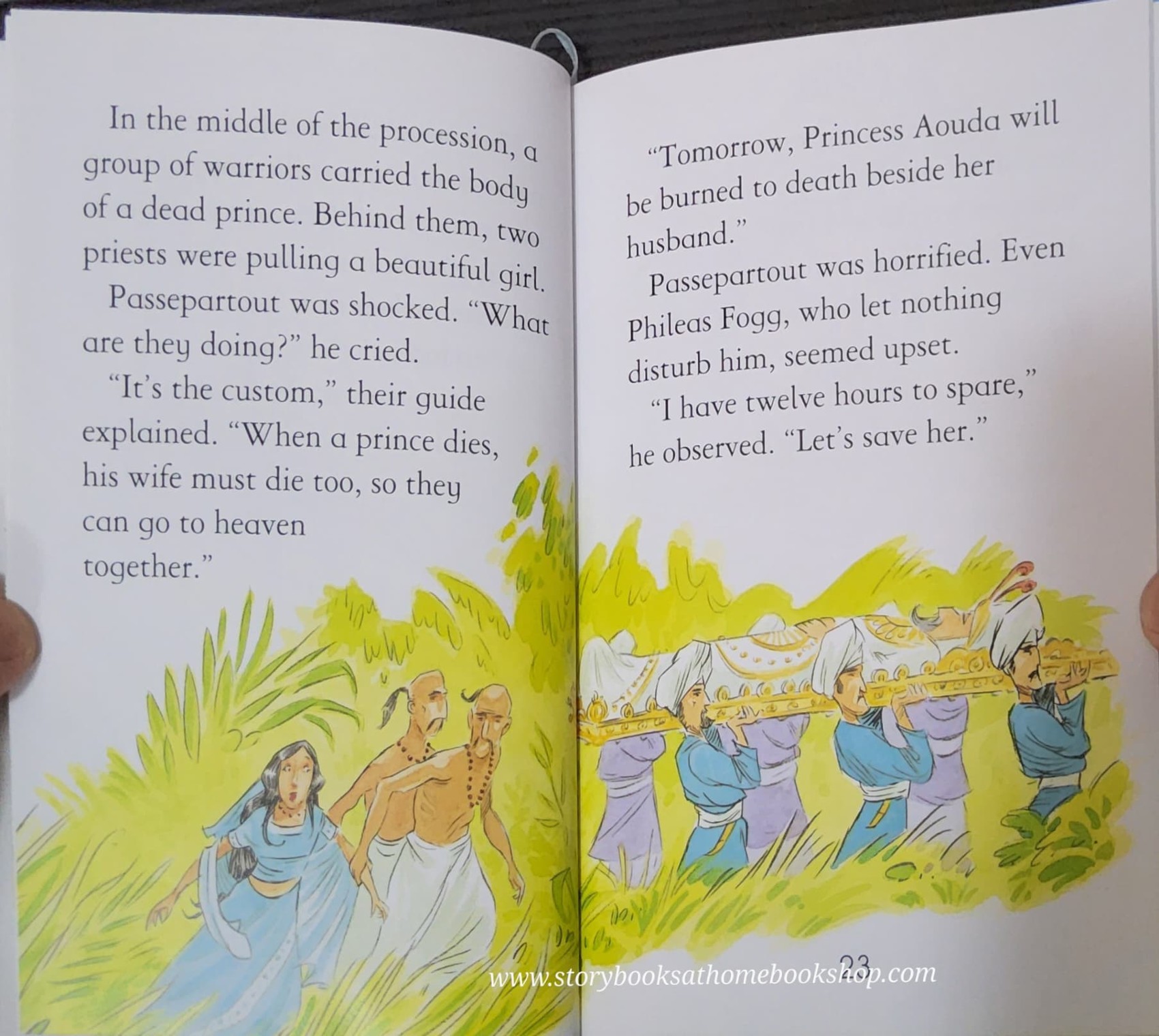 หนังสือนิทานปกแข็ง ** 🍅🍓 USBORNE YOUNG READING:AROUND THE WORLD IN EIGHTY DAYS