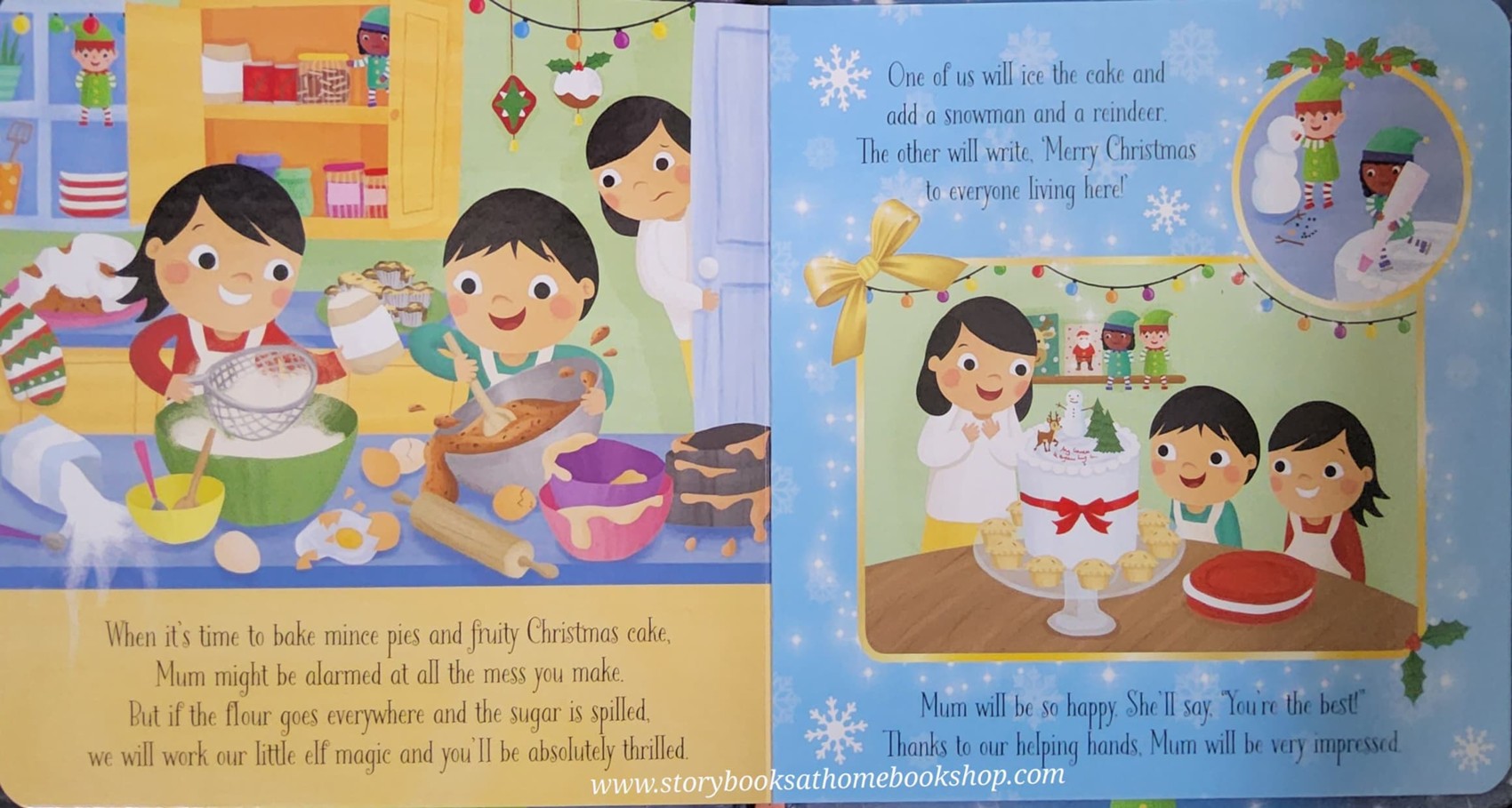 BOARD BOOK ** 🍅🍓SANTA'S LITTLE ELF