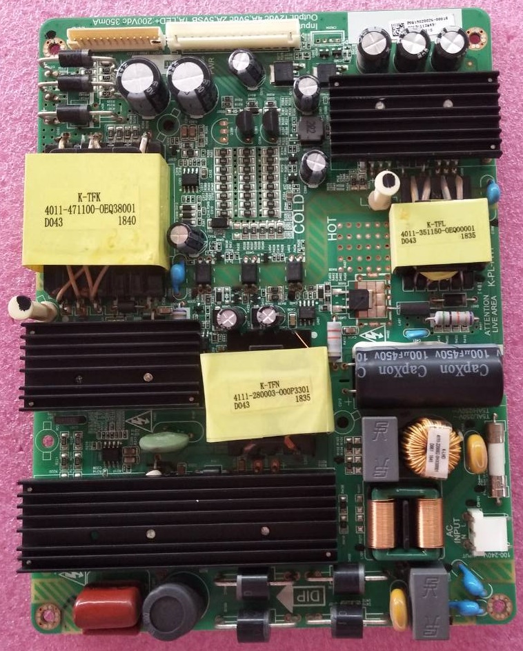 ซับพลายทีวี ฟิลิปส์ PHILIPS ของแท้ถอดจากเครื่อง ใช้กับรุ่น43PUT6002S/67 50PUT6002S/67 55PUT6002S/67 (ใช้กับไดร์ขับหลอด 2ชุด)