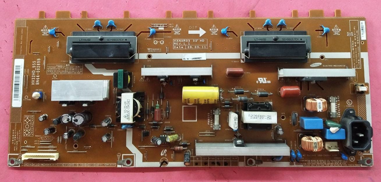 ซัพพลายทีวีซัมซุง(SAMSUNG) ของแท้ถอดจากเครื่อง รุ่นLA32B350F1 พาร์ทBN44-00289A BN44-00289B