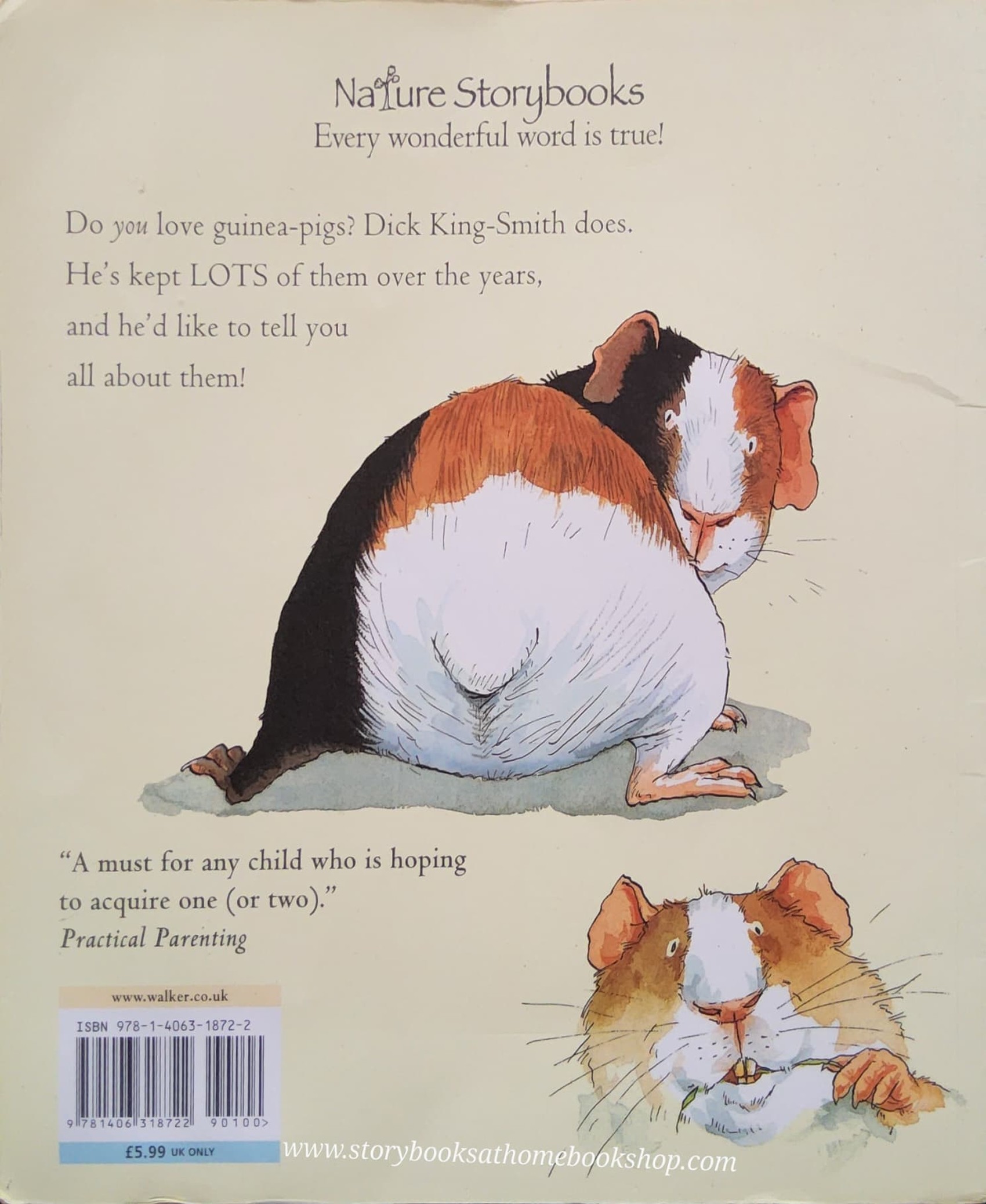 หนังสือนิทานปกอ่อน ** 🍅🍅I LOVE GUINEA-PIGS BY DICK KING-SMITH (NATURE STORYBOOK)