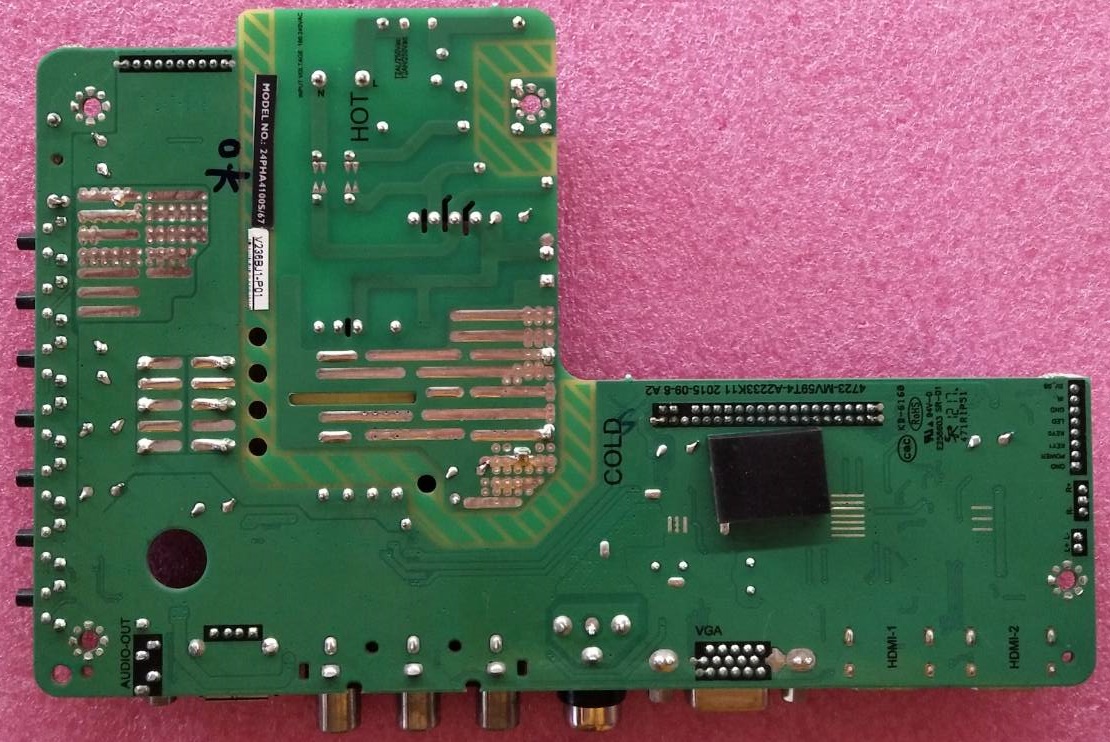 เมนบอร์ดที PHILIPS (ฟิลลิปส์) ของแท้ถอดจากเครื่อง รุ่น24PHA4100S/98 พาร์ทTSUMV59-T4C2 เวอร์ชั่นจอV236BJ1-P01