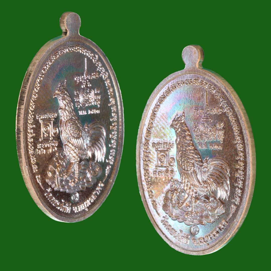 เหรียญมหาลาภ หลวงปู่ทอง สุวิชาโน อายุ 104 ปี วัดดอนไก่ดี ปี63 เนื้อทองแดงรมดำ