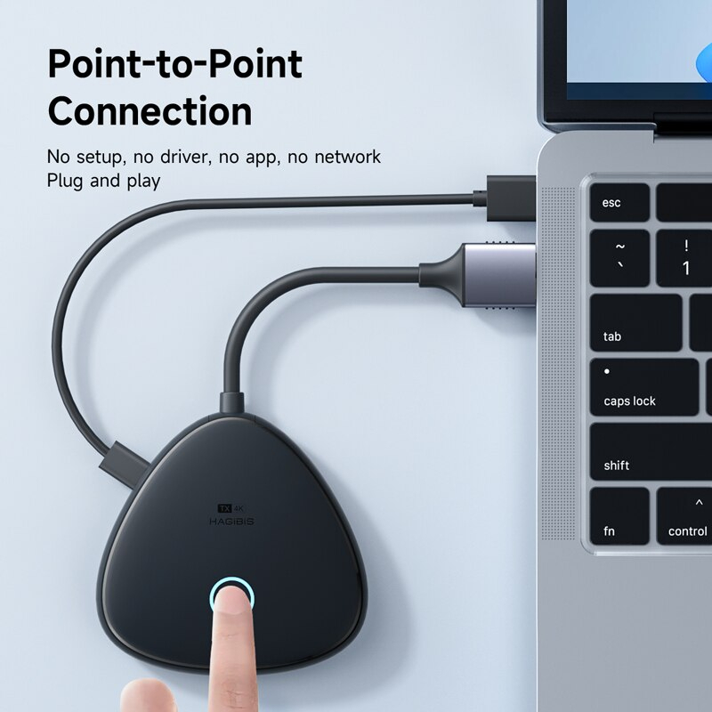 [ออกใบกำกับภาษีได้]พร้อมส่งจาก กทม Hagibis 4K HDMI Wireless Transmitter and Receiver Kit, 2.4/5GHz Wireless HDMI Extender Kits to Monitor, Projector, HDTV