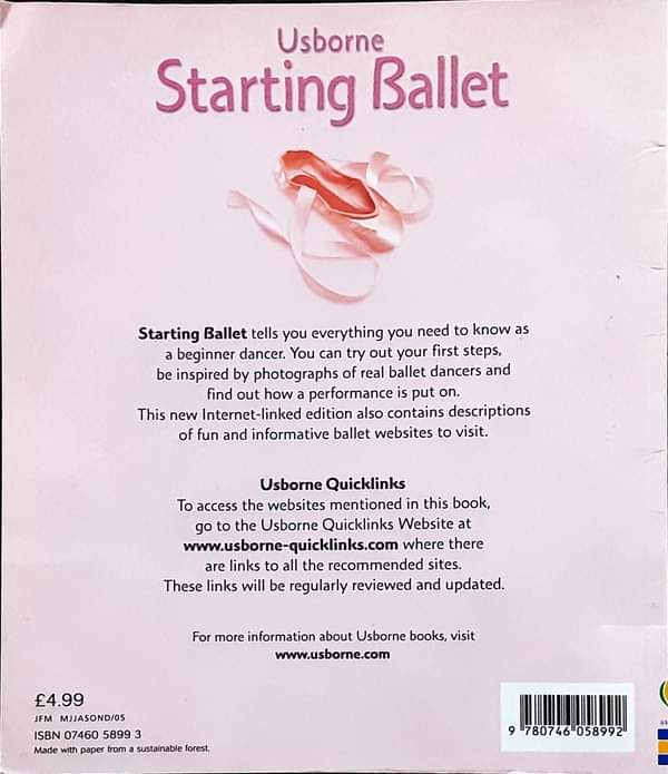 Knowledge Book หนังสือความรู้ ภาษาอังกฤษ 🍅🍓Usborne Starting Ballet/Used สภาพ 80-90%
