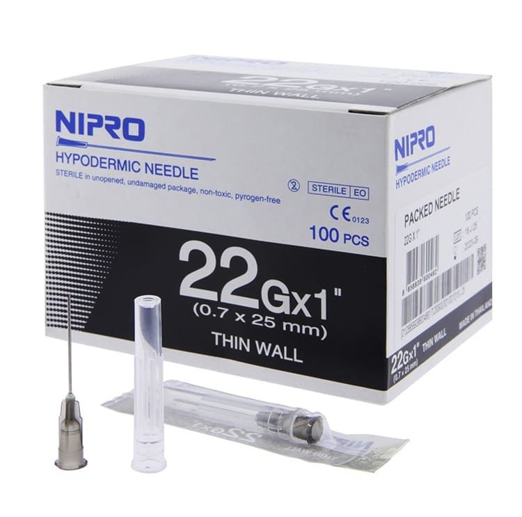 NIPRO เบอร์ 22G x 1 นิ้ว