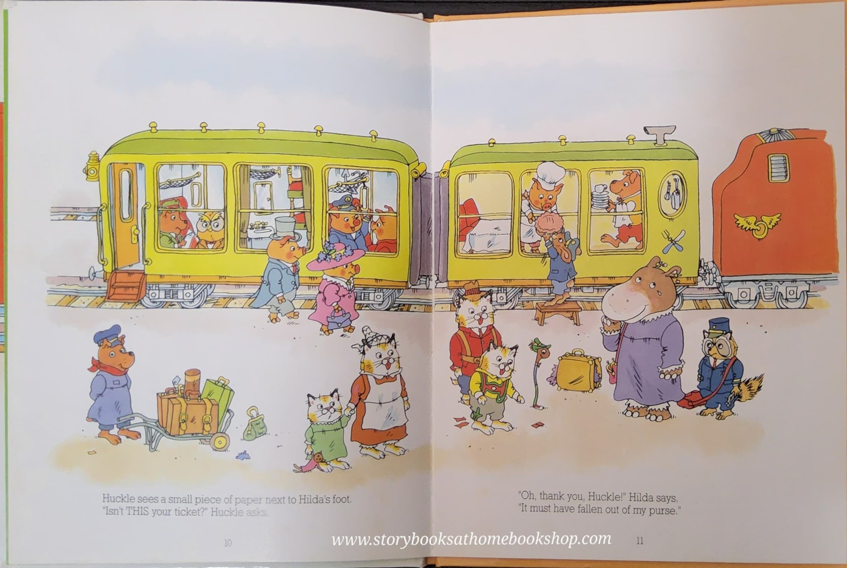หนังสือนิทานปกแข็ง** 🍅🍅THE SLEEPING CAR ADVENTURE BY RICHARD SCARRY