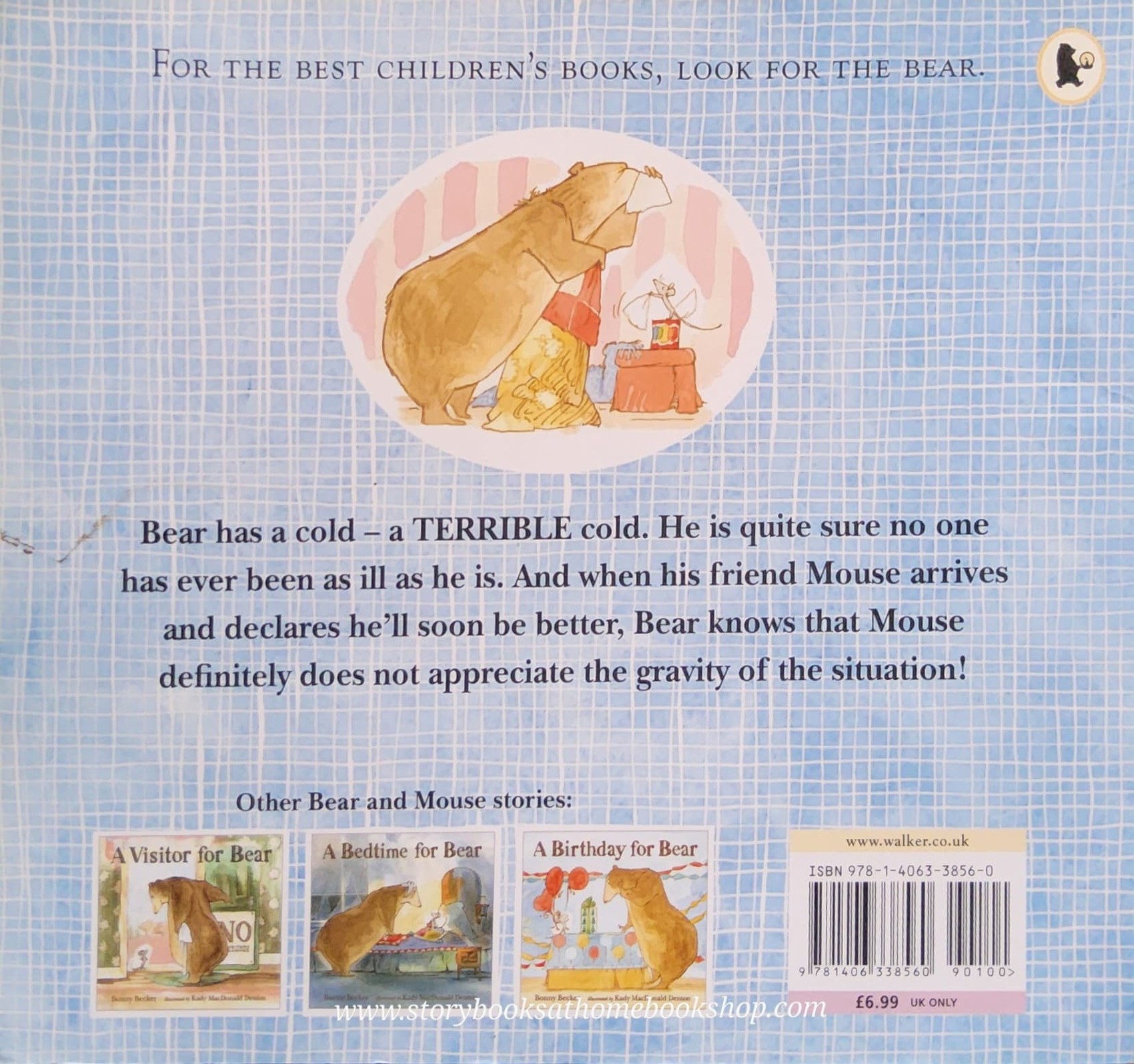 หนังสือนิทานปกอ่อน** 🍓🍓THE SNIFFLES FOR BEAR BY BONNY BECKER🍅🍅