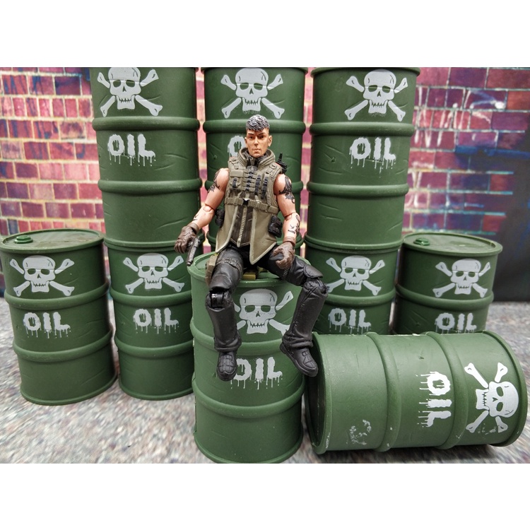 ถังน้ำมัน 1/12 พร็อพ ประกอบฉาก จัดฉาก ฟิกเกอร์ Oil Barrel 1:12 Figure Figma Model Prop Scenes