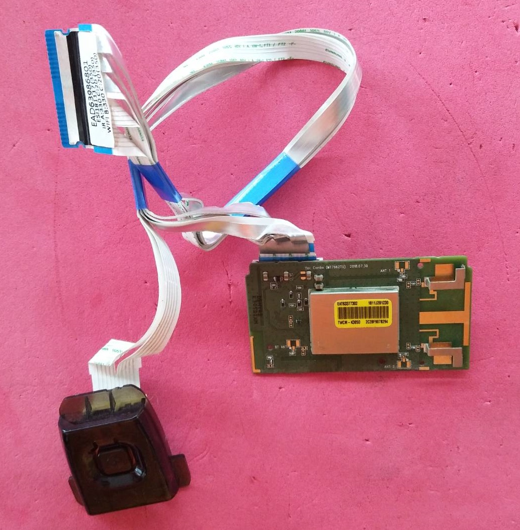 ชุดตัวรับwi-fi+สายแพ LG (แอลจี) ของแท้ถอดจากเครื่อง พาร์ทEAT63377302+EBR83592701