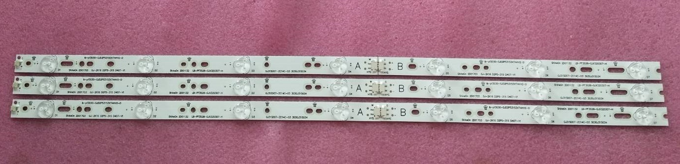 หลอดแบคไลน์ทีวี ฟิลลิปส์ PHILIPS ของแท้ถอดจากเครื่อง รุ่น 32PHT5109S LB-PF3528-GJX320307-H 1 ชุด3แถว 6 ชิ้น