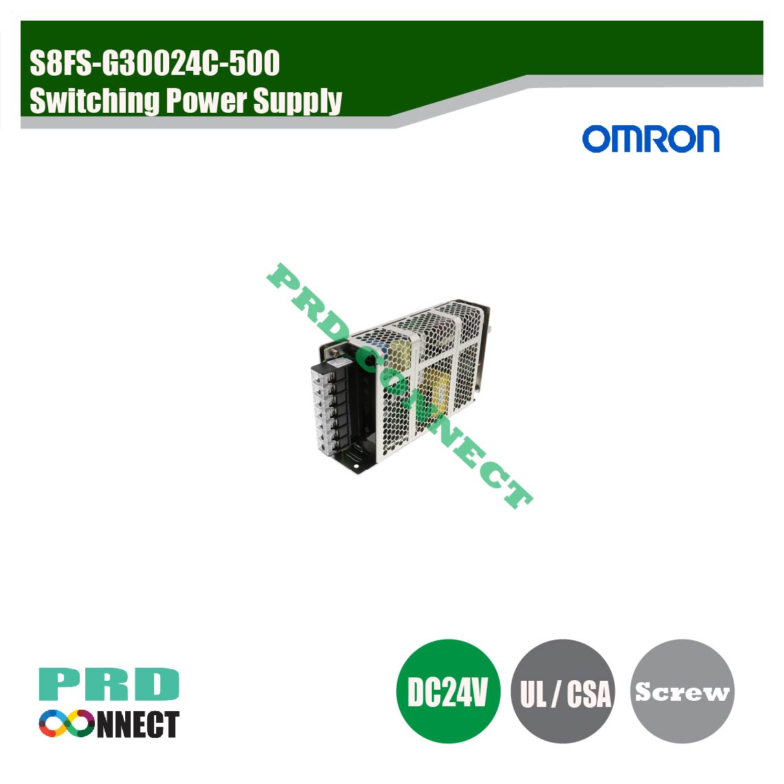 S8FS-G30024C-500, SWITCHING POWER SUPPLY, OMRON