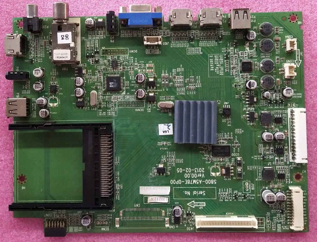 เมนบอร์ดทีวี สกายเวิร์ท SKYWORTH ของแท้ถอดจากเครื่อง รุ่น 32E66D พาร์ท 5800-A5M78E-0P00