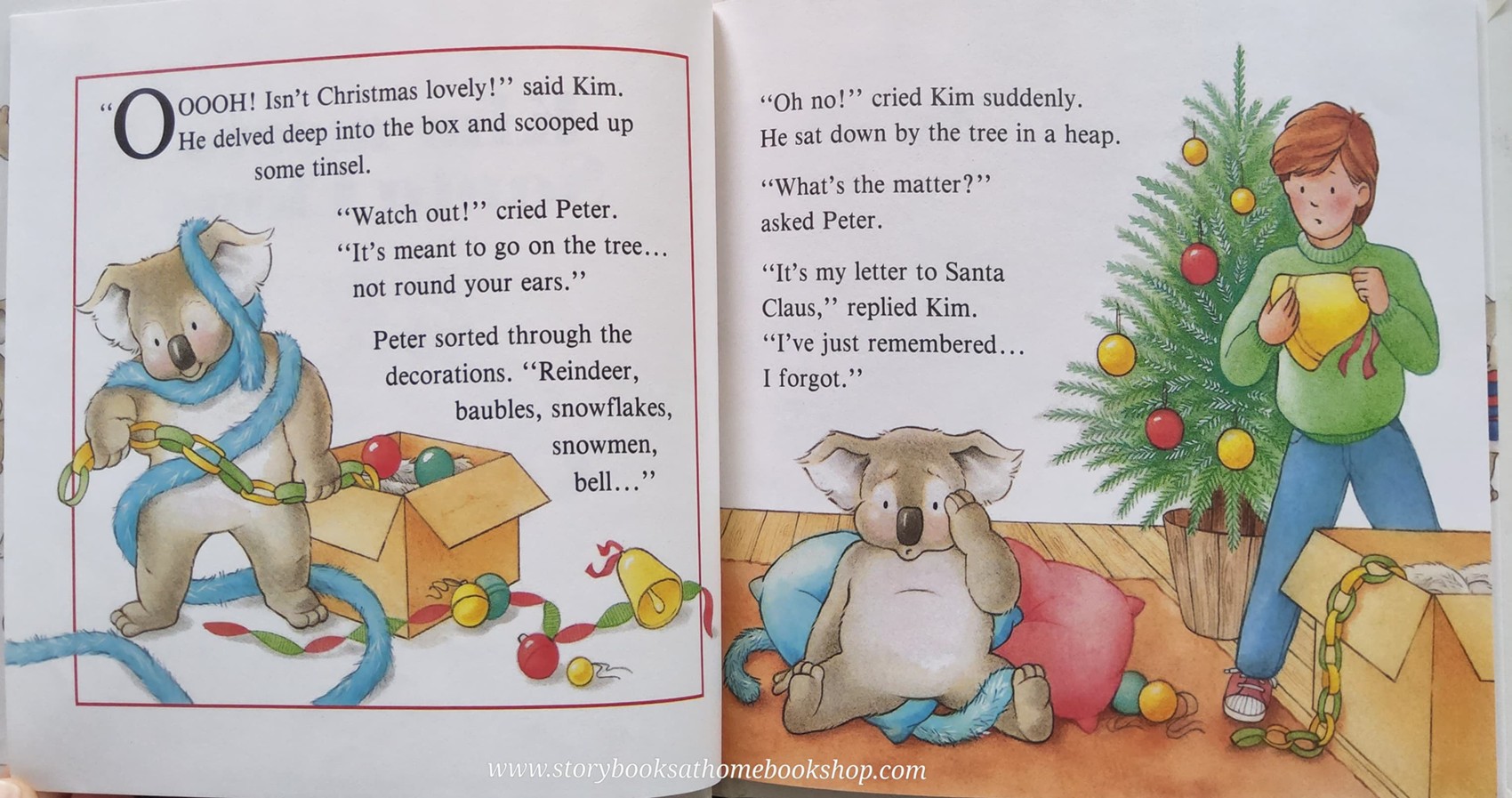 หนังสือนิทานปกแข็ง ** ♥️Kim meets Santa Claus