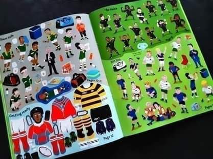 Activities Book 🍅🍓USBORNE Activities RUGBY Sticker Book (300stickers)