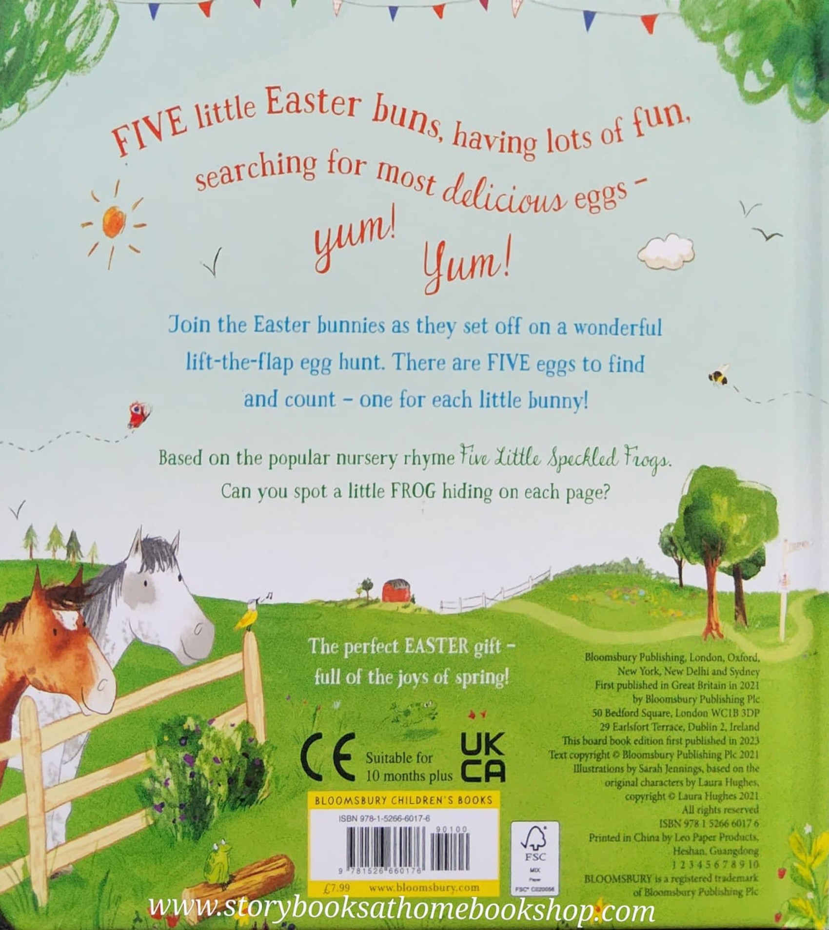 LIFT THE FLAP BOARD BOOK** 🍅🍓 FIVE LITTLE EASTER BUNNIES