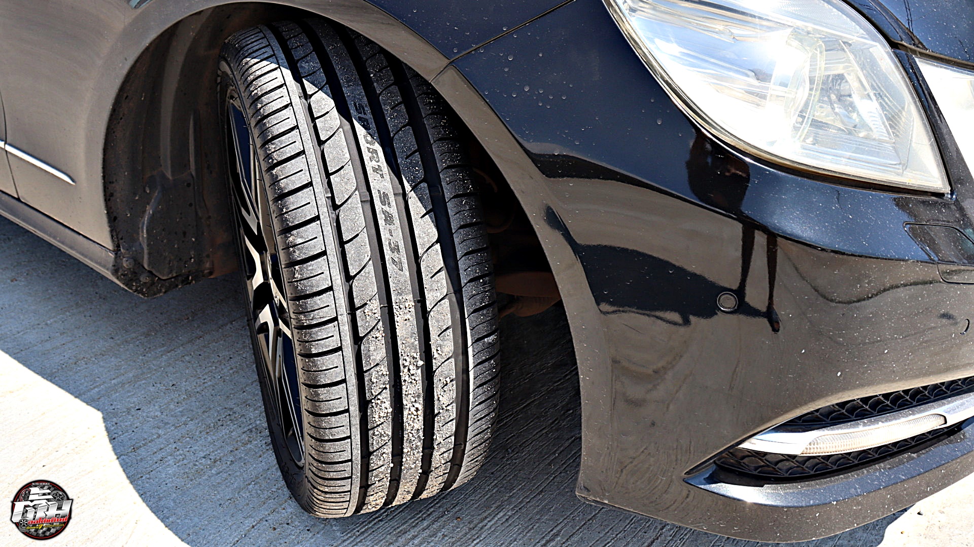 Mercedes Benz E250 เปลี่ยนยาง GOODRIDE SA37 235/40R18 95W