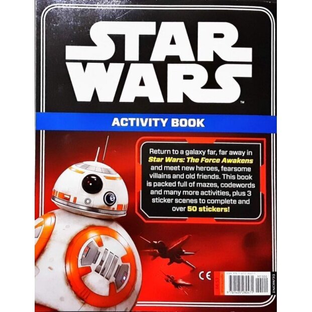 หนังสือกิจกรรม เด็ก สติ๊กเกอร์ STARWARS ACTIVITY BOOK (50 STICKERS) หนังสือใหม่
