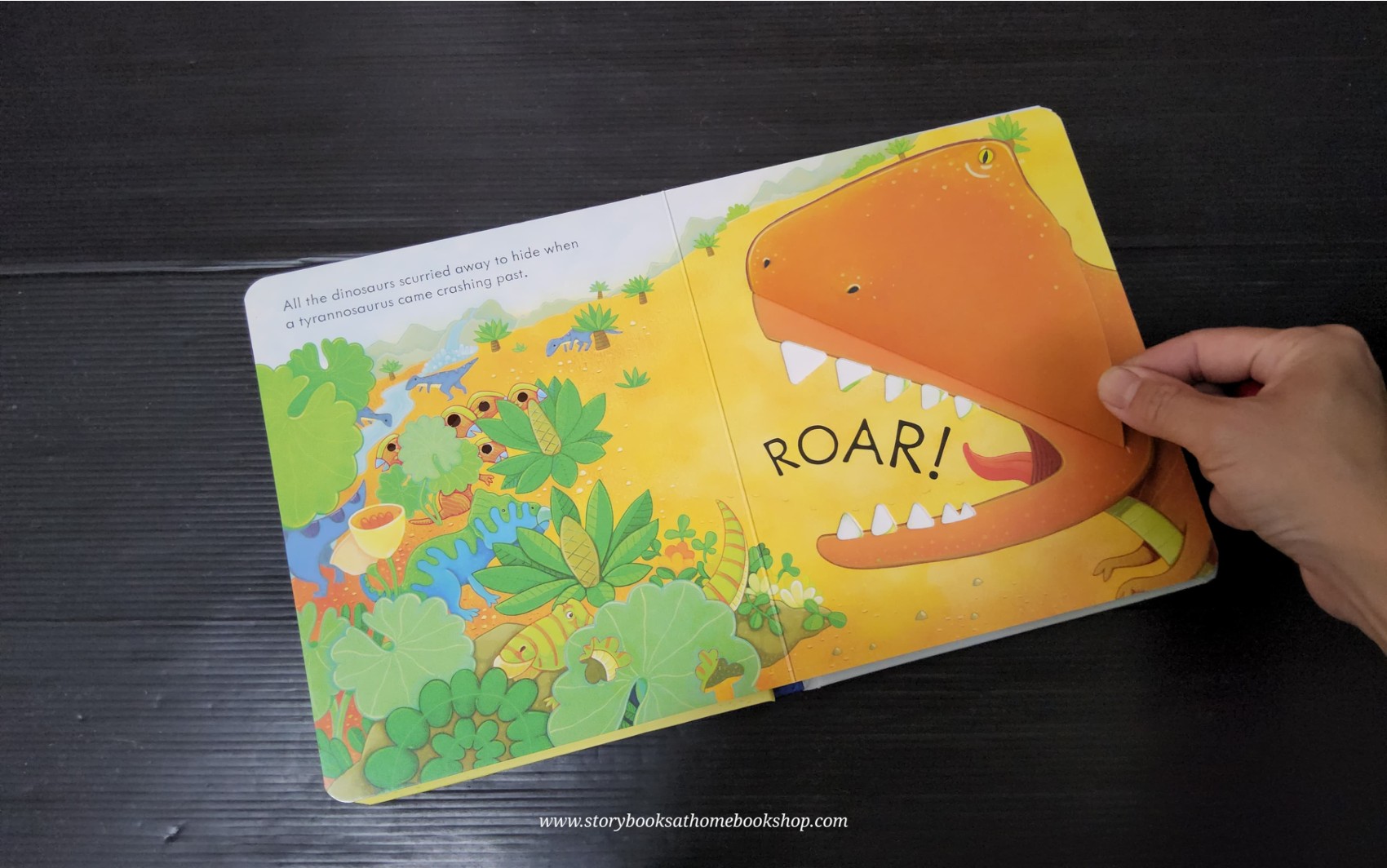 PEEP AND FLAP BOARD BOOK ** ð
ð
USBORNE PEEP INSIDE DINOSAURS
