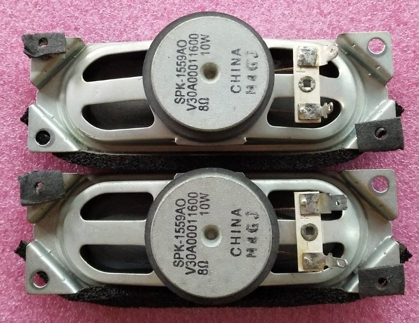 ลำโพงทีวี TOSHIBA (โตชิบา) ของแท้ถอดจากเครื่อง ใช้กับรุ่น 40L2450VT 39L4300VT พาร์ทV30A00011600 8โอมห์ 10วัตต์ และรุ่นอื่นที่พาร์ทตรงกัน
