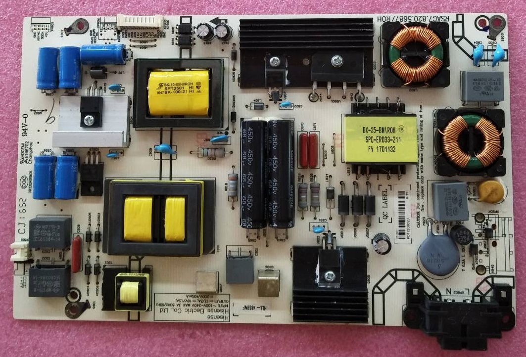 เพาเวอร์ซัพพลายทีวีไฮเซน (Power Supply TV HISENSE) มือสองพร้อมใช้งาน รุ่น50K3110WT พาร์ท RSAG7.820.5687/ROH