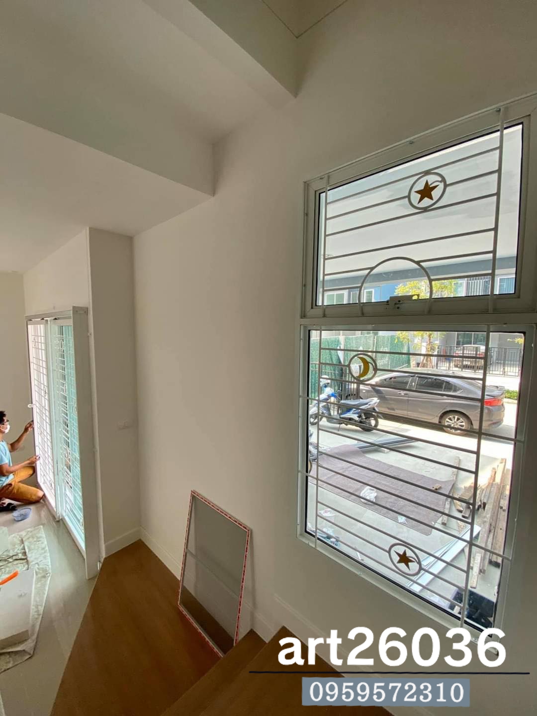 เหล็กดัดประตู หน้าต่าง ลายดวงดาว พระจันทร์ มินิมอลน่ารัก