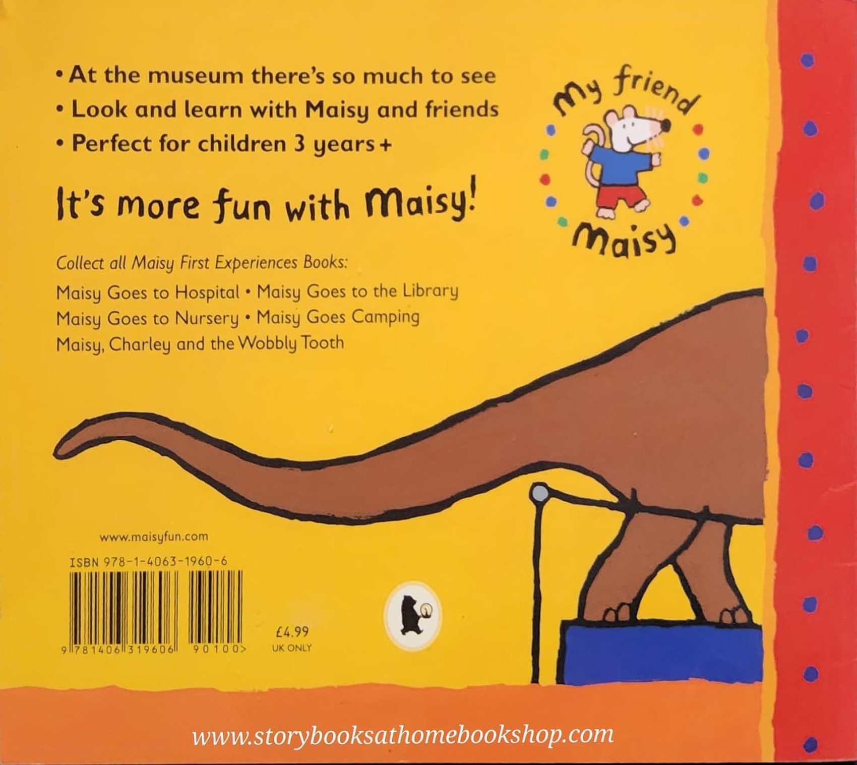 หนังสือนิทานปกอ่อน** 🍅🍓MAISY GOES TO THE MUSEUM BY LUCY COUSINS