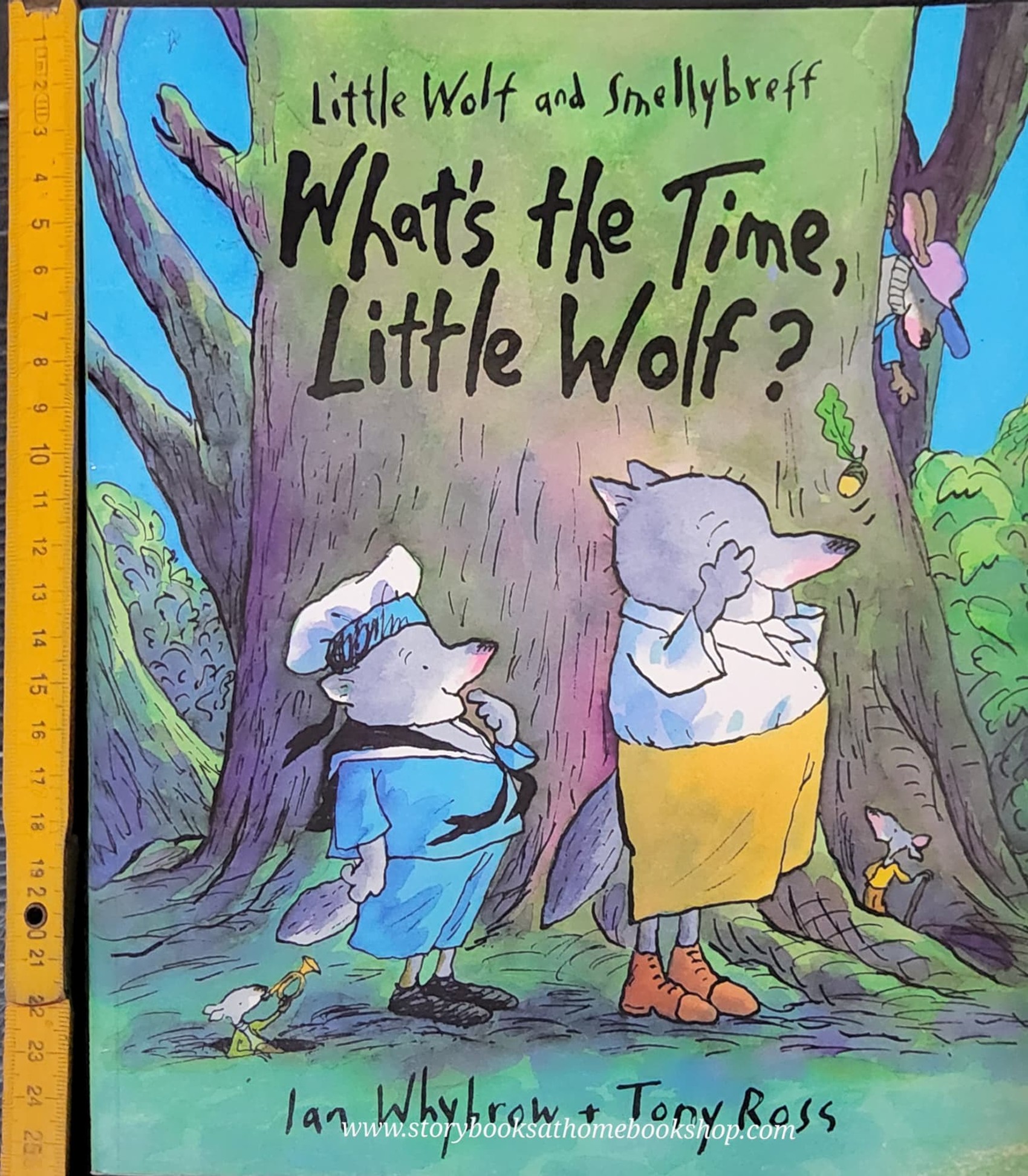หนังสือนิทานปกอ่อน** 🍅🍓LITTLE WOLF AND SMELLYBREFF: WHAT'S THE TIME,LITTLE WOLF? BY IANN WHYBROW AND TONY ROSS