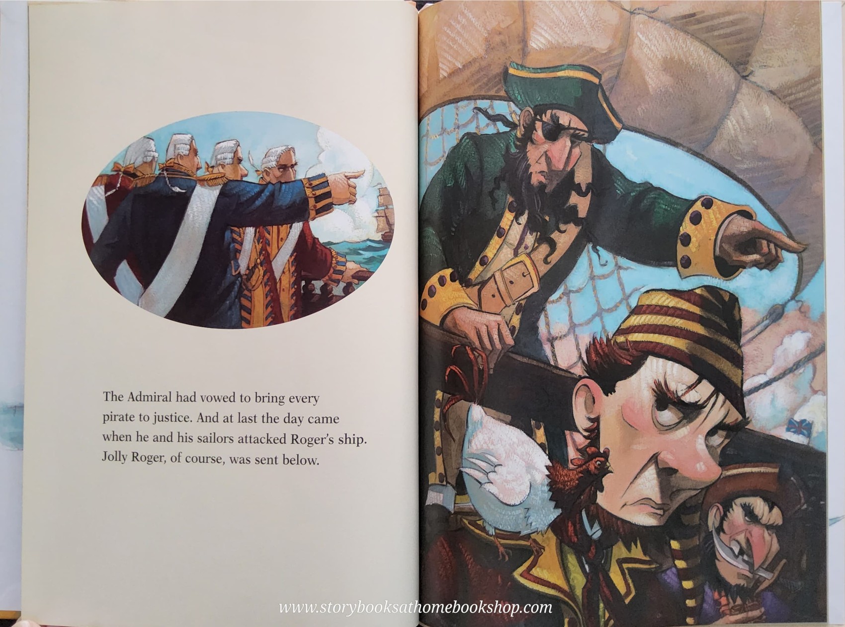 หนังสือนิทานปกแข็ง ** ♥️♥️ROGER THE JOLLY PIRATE