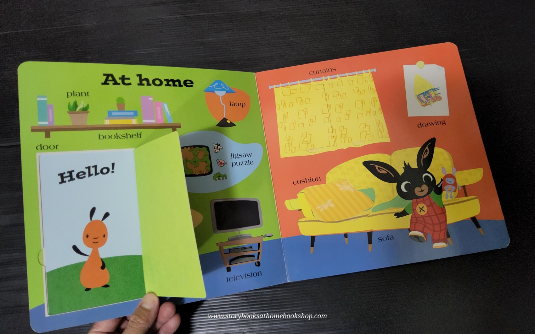 FLAP BOARD Book** 🍅🍅BING'S FIRST 100 WORDS (A LIFT THE FLAP)
