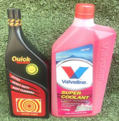 น้ำยาล้างหม้อน้ำQUICK+น้ำยาหม้อน้ำ วาโวลีน