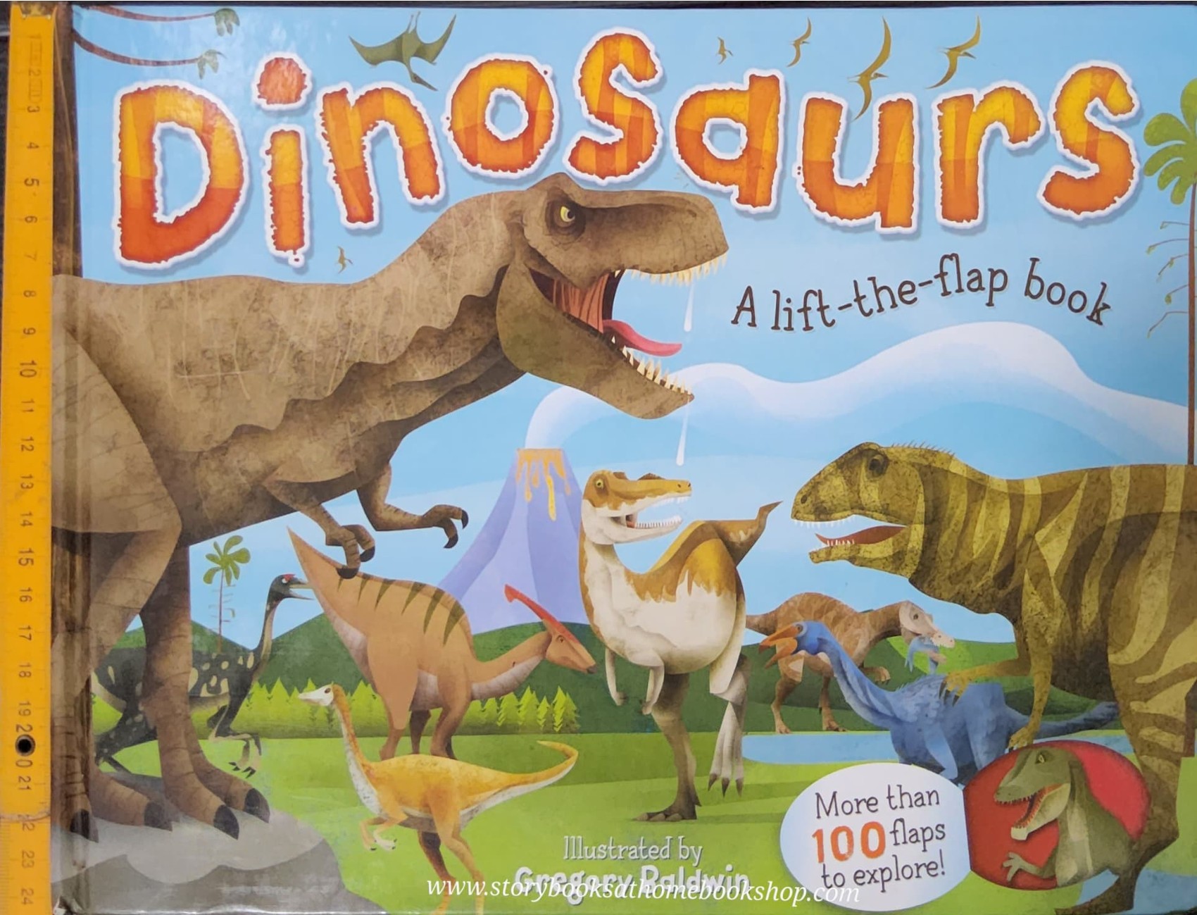 FLAP BOARD BOOK** 🍓🍓DINOSAURS A LIFT-THE-FLAP BOOK