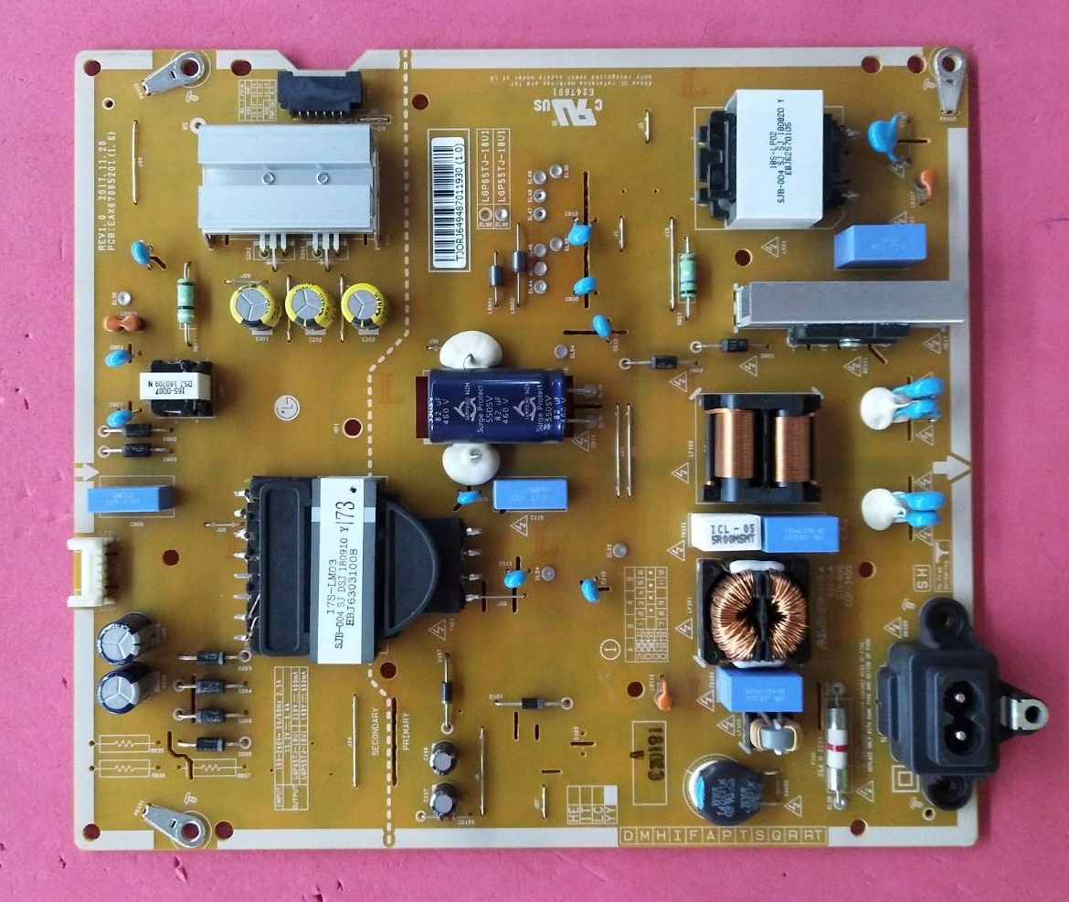 POWER SUPPLY LG (ซับพลาย แอลจี) อะไหล่แท้/ของถอด ใช้กับรุ่น 55UK6300PTE 55UK6300PTE55UK6320PTE 55UK6320PTE 55UU640C-TB 55UU660H-TBพาร์ท EAY64948701 EAX67865201