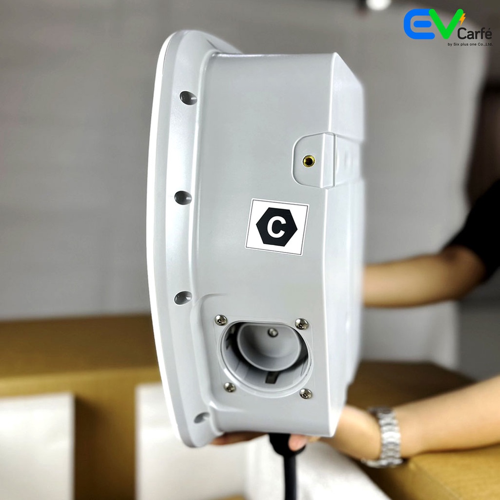 เครื่องชาร์จรถยนต์ไฟฟ้า เครืองชาร์จรถ EV เครื่อง Delta EV Charger AC Mini Plus ขนาด 7.4KW - 32A (1 Phase) ไม่รวมค่าติดตั้ง