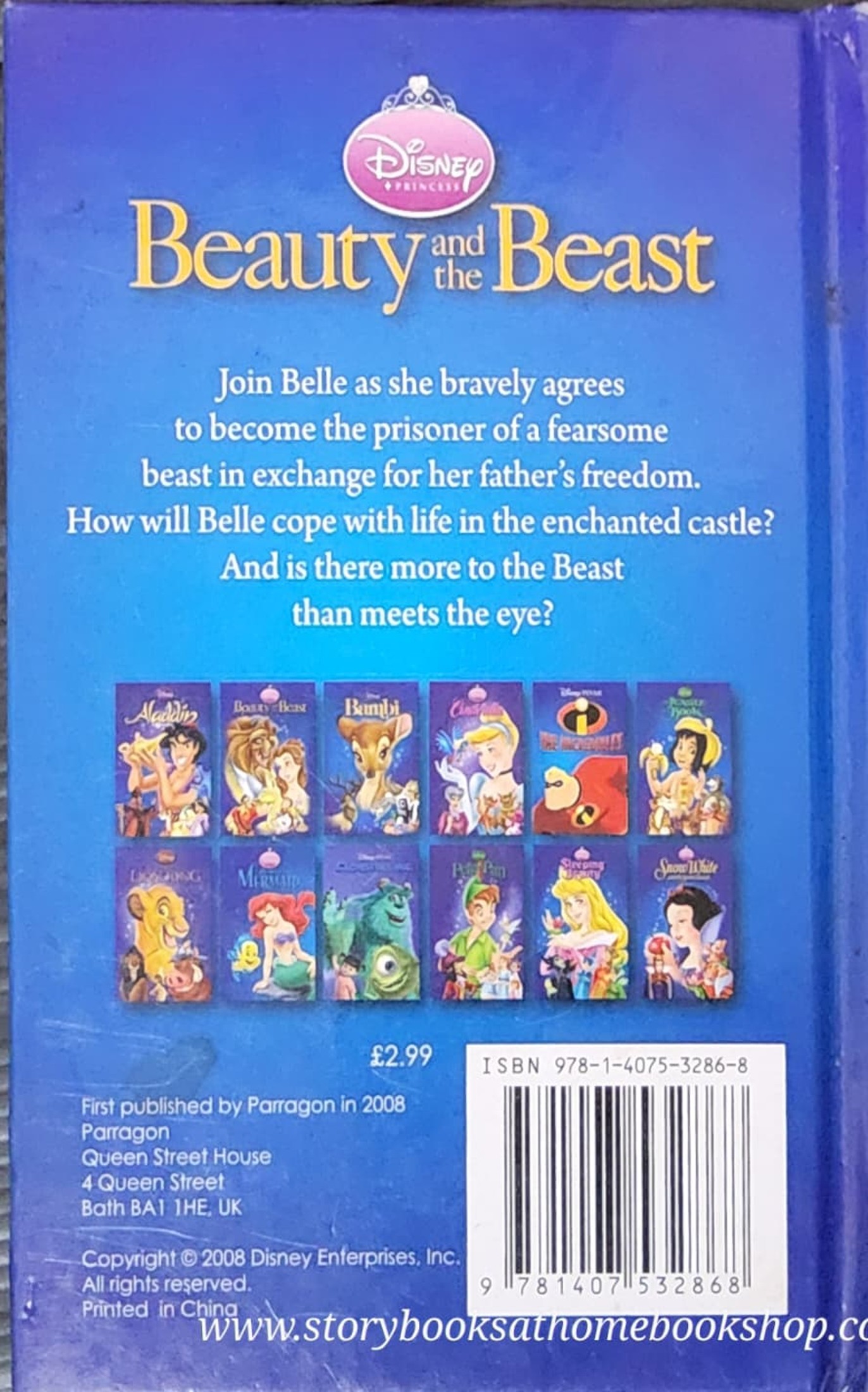 หนังสือนิทานปกแข็ง** 🍅🍓DISNEY PRINCESS: BEAUTY AND THE BEAST