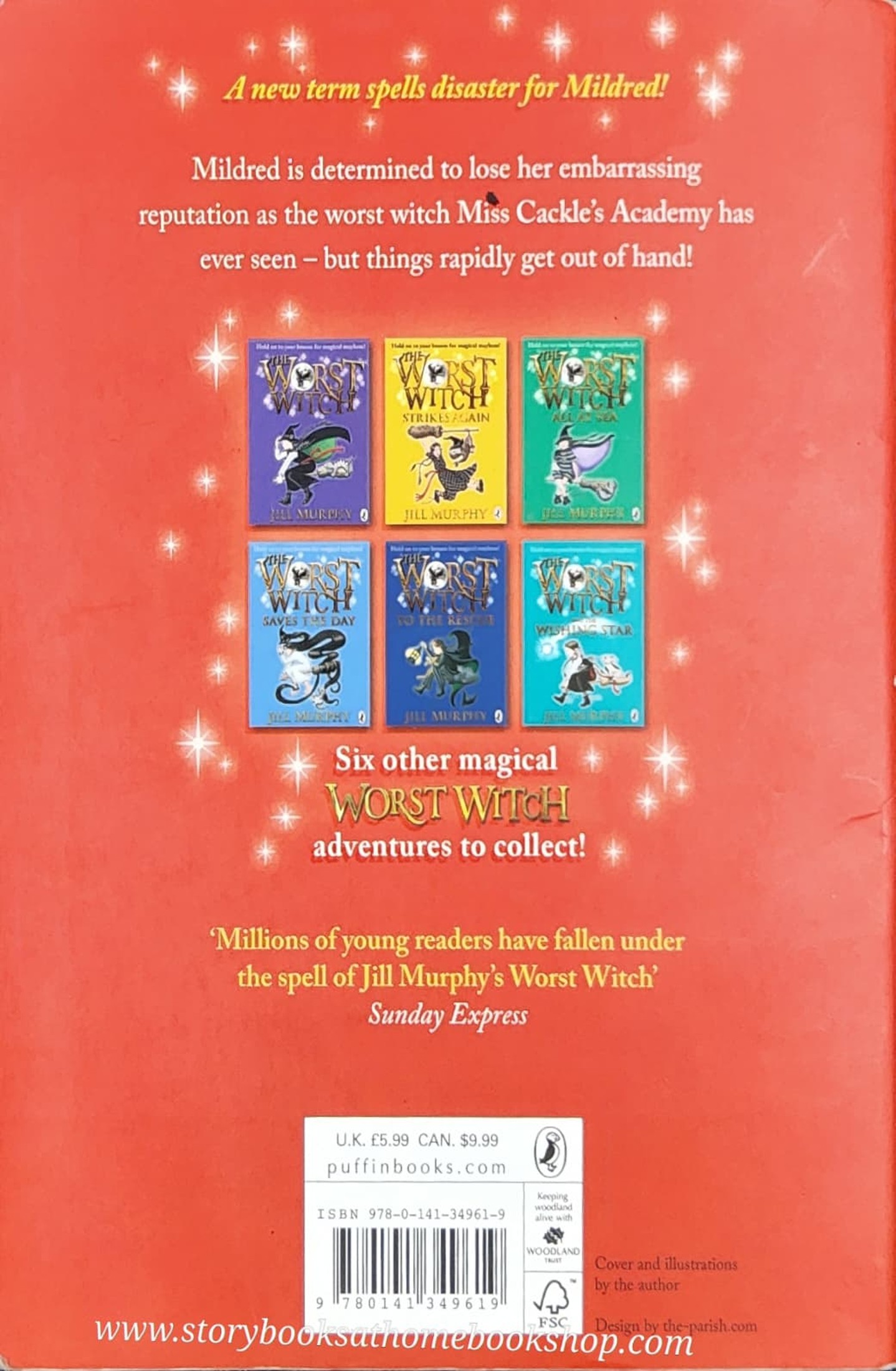 วรรณกรรมเยาวชน ** **หนังสือนิทานปกอ่อน** 🍅🍅A BAD SPELLFOR THE WORST WITCH BY JILL MURPHY