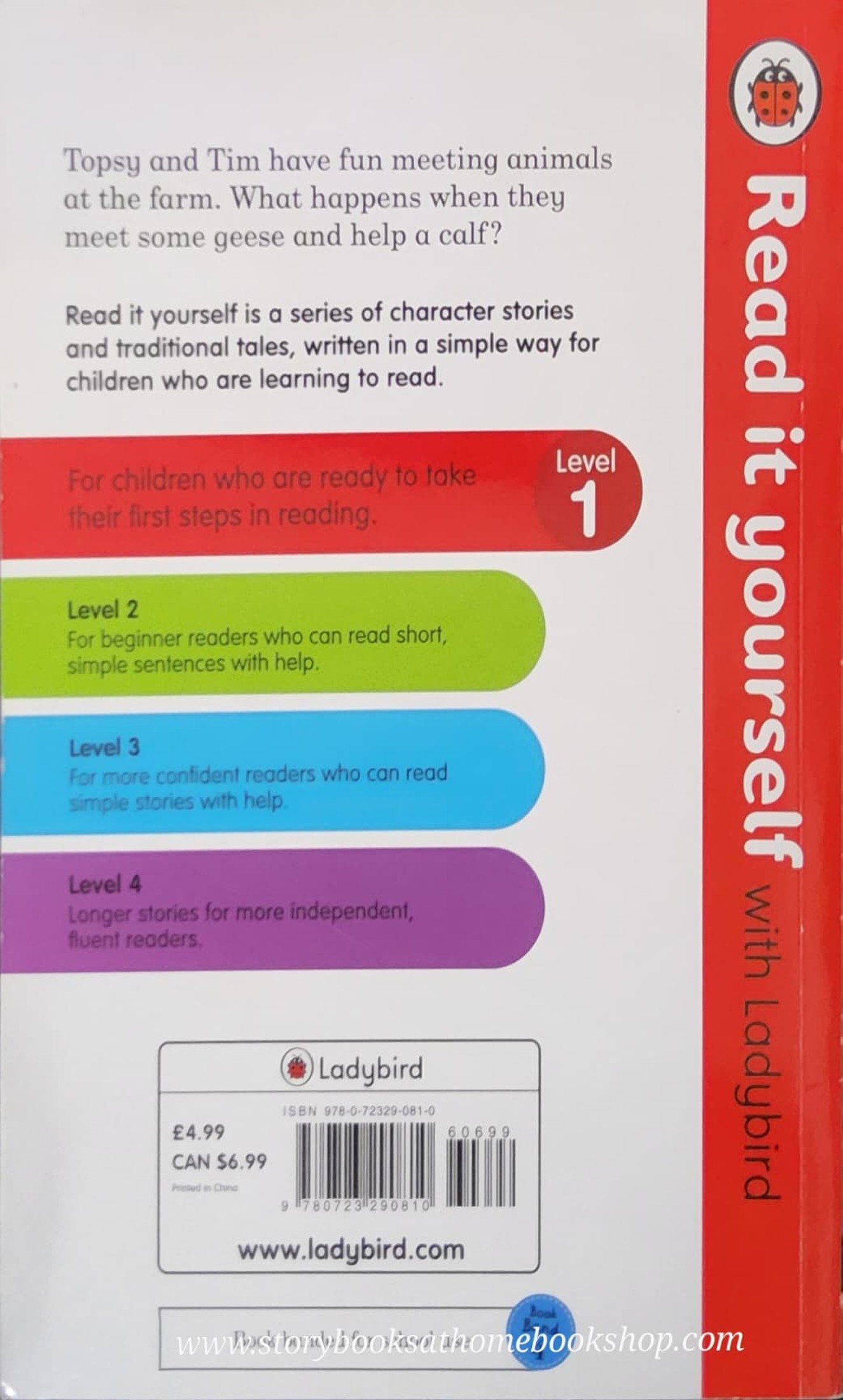 หนังสือนิทานปกอ่อน** ♥️Read it yourself L.1:Topsy and Tim At the Farm