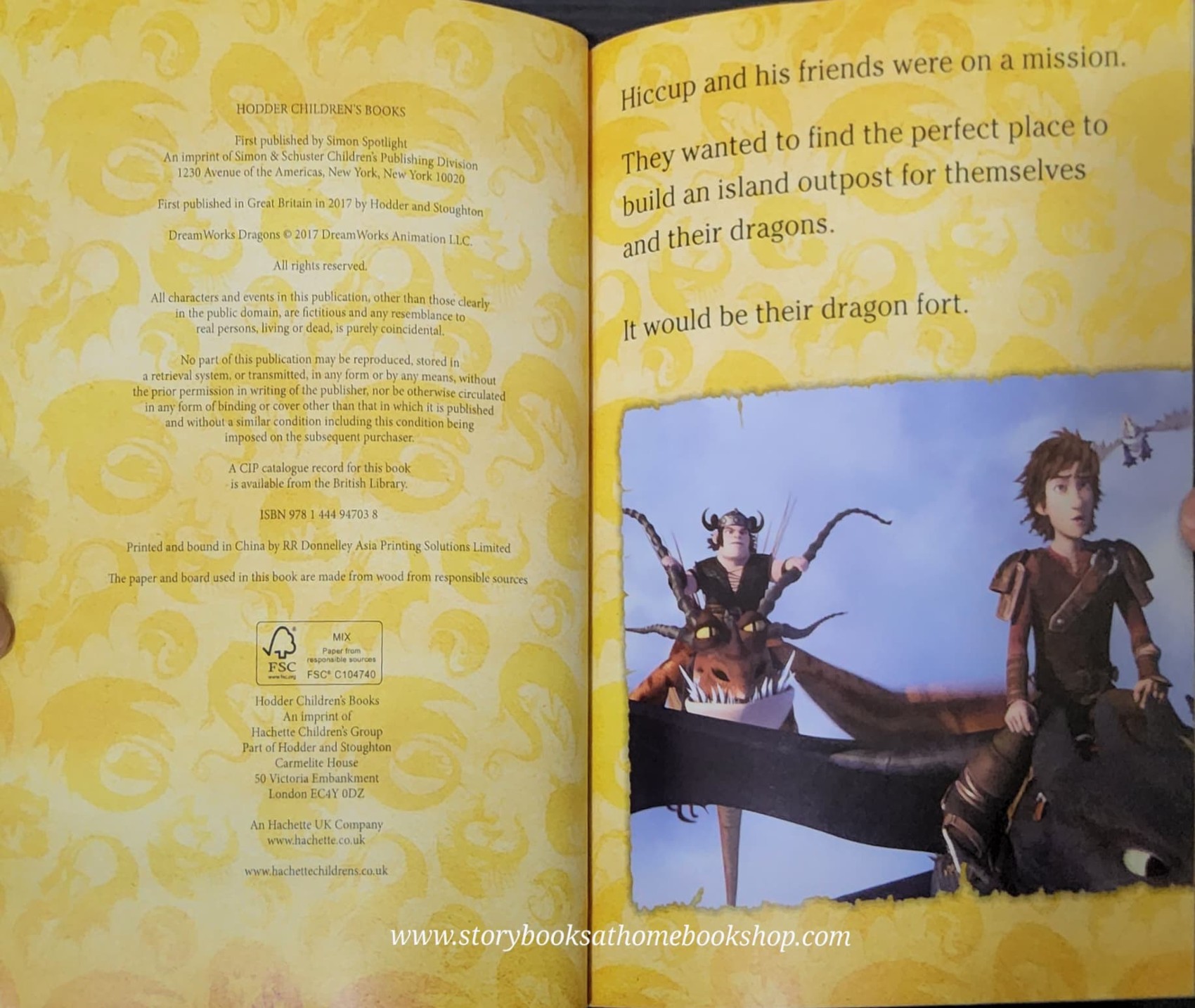 หนังสือนิทานปกอ่อน** 🍅🍓DREAMWORKS: HOW TO BUILD A DRAGON FORT