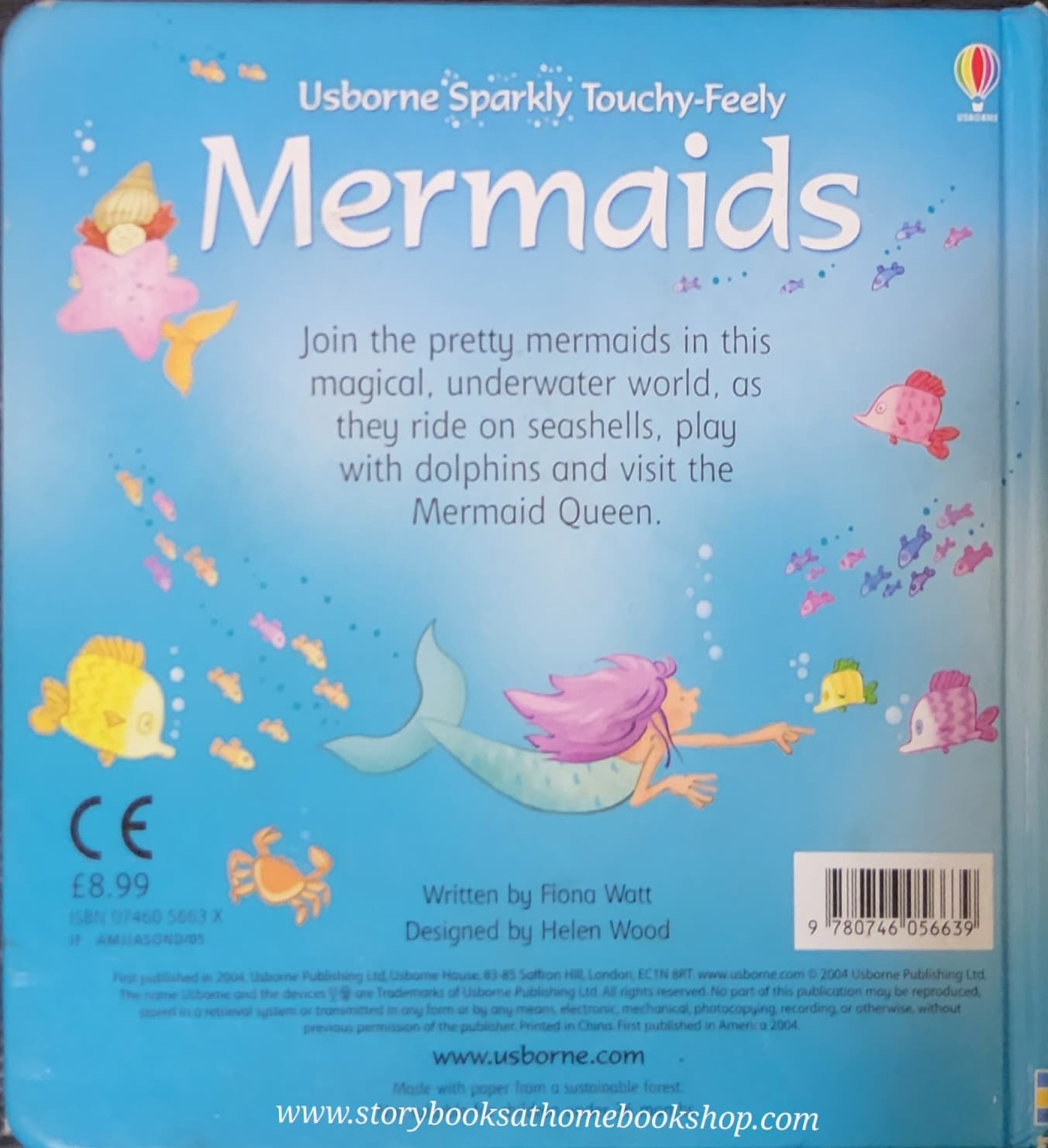 BOARD BOOK** ♥️USBONE SPARKLY TOUCHY-FEELY :MERMAIDS