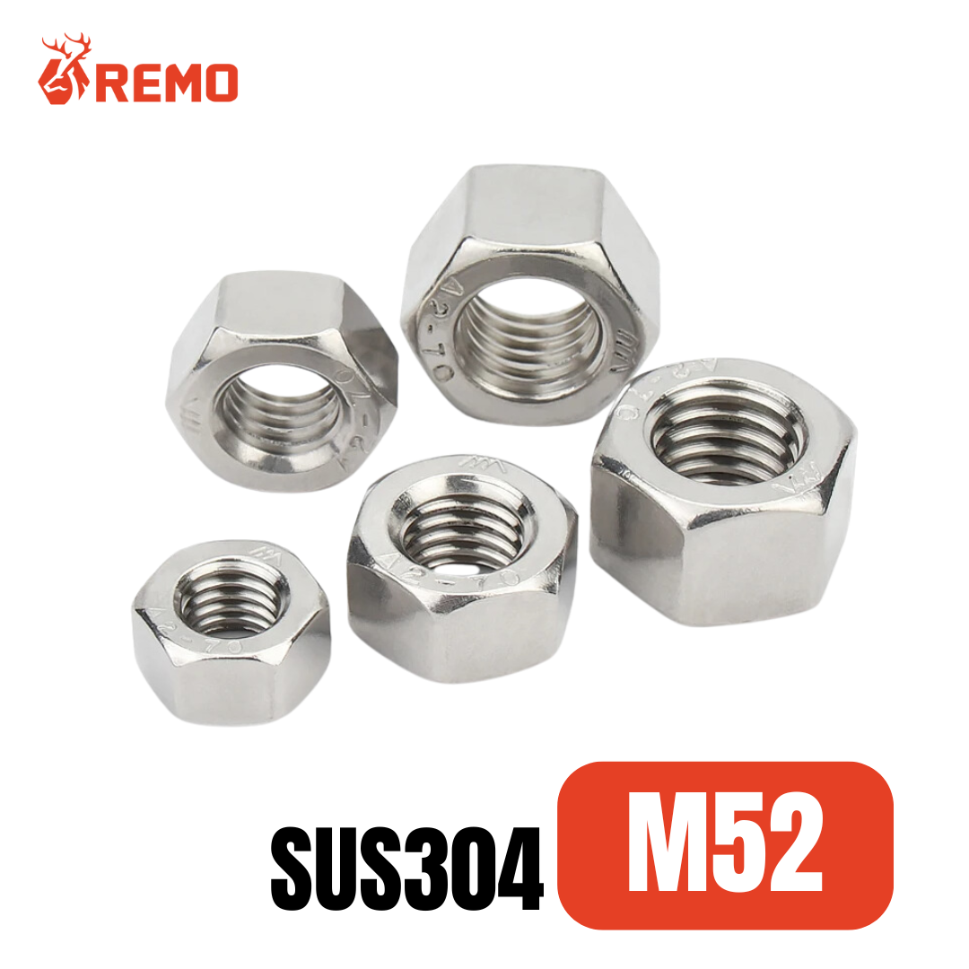 หัวน๊อตสแตนเลส M52 (1 ตัว)