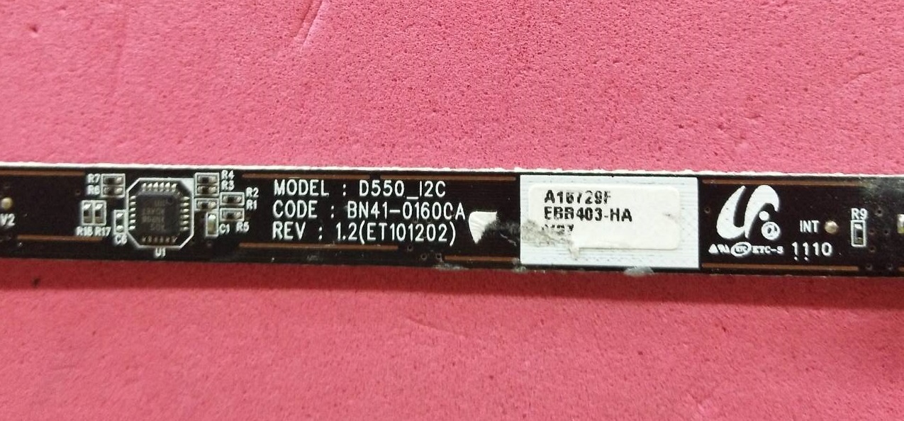 แผงรับรีโมท/ตัวรับรีโมททีวีซัมซุง/คีย์ทัช/คีย์คอนโทรล TV SAMSUNG (ซัมซุง) อะไหล่แท้/ของถอดพร้อมใช้งาน พาร์ท BN96-16729F :BN96-16729J :BN96-16729K :BN96-16729P (BN41-0160CA)