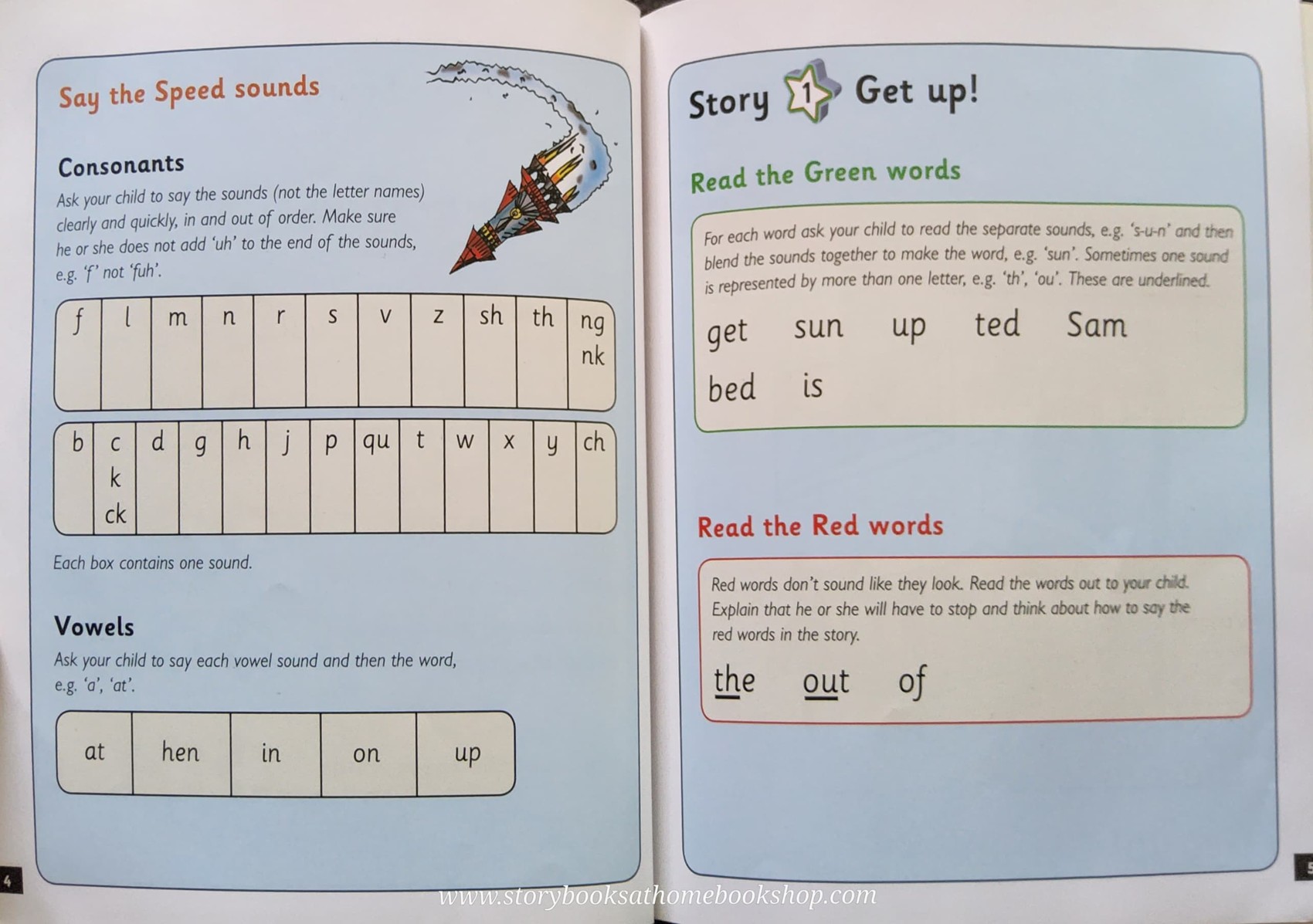 หนังสือนิทานปกอ่อน** 🍅🍓OXFORD Read with Inc. PHONICS: Get up!