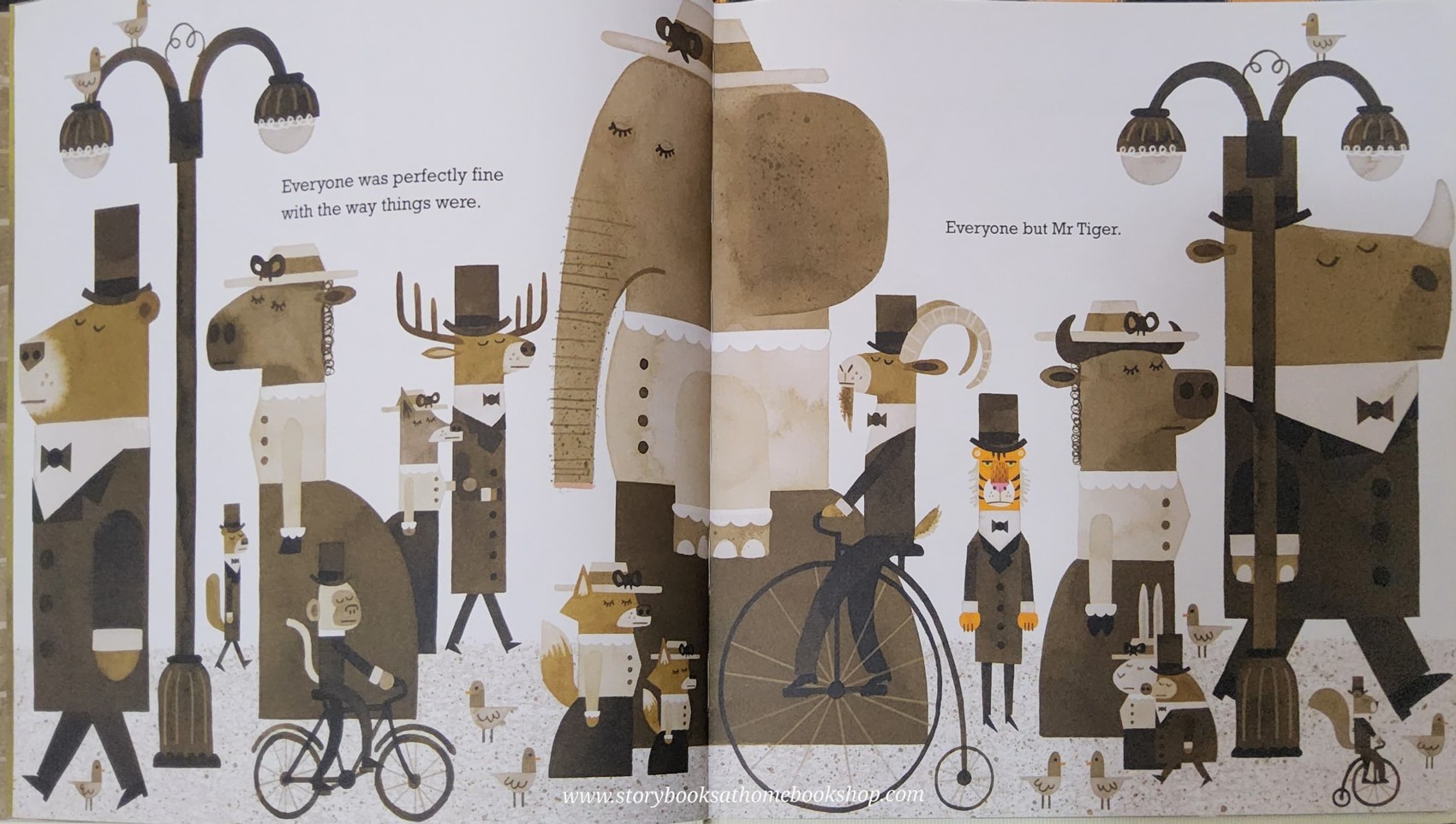 หนังสือนิทานปกแข็ง** ♥️MR TIGER GOES WILD BY PETER BROWN