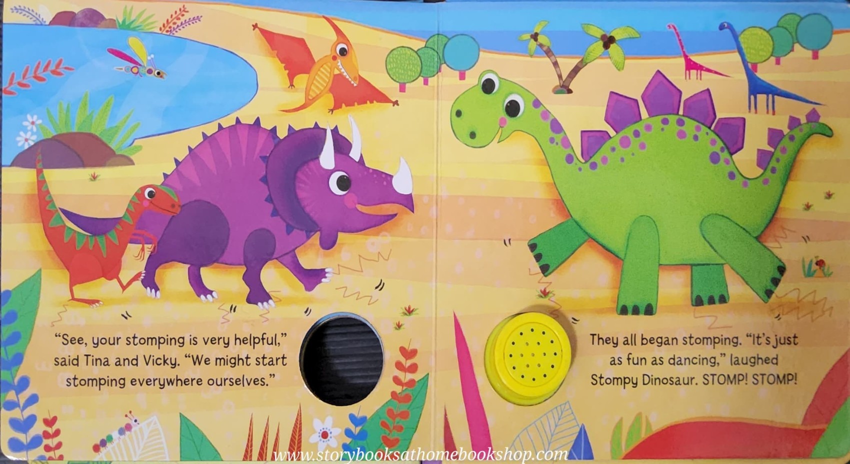 SOUND BOARD BOOK** 🍅🍓STOMPY DINOSAUR